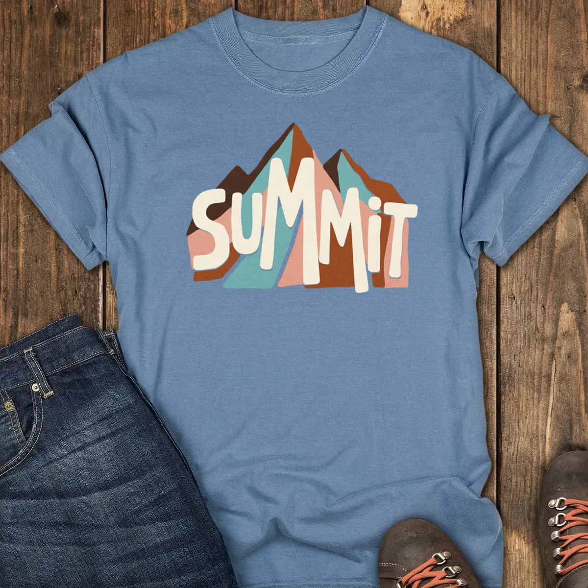 Summit Tee - Blue Jean