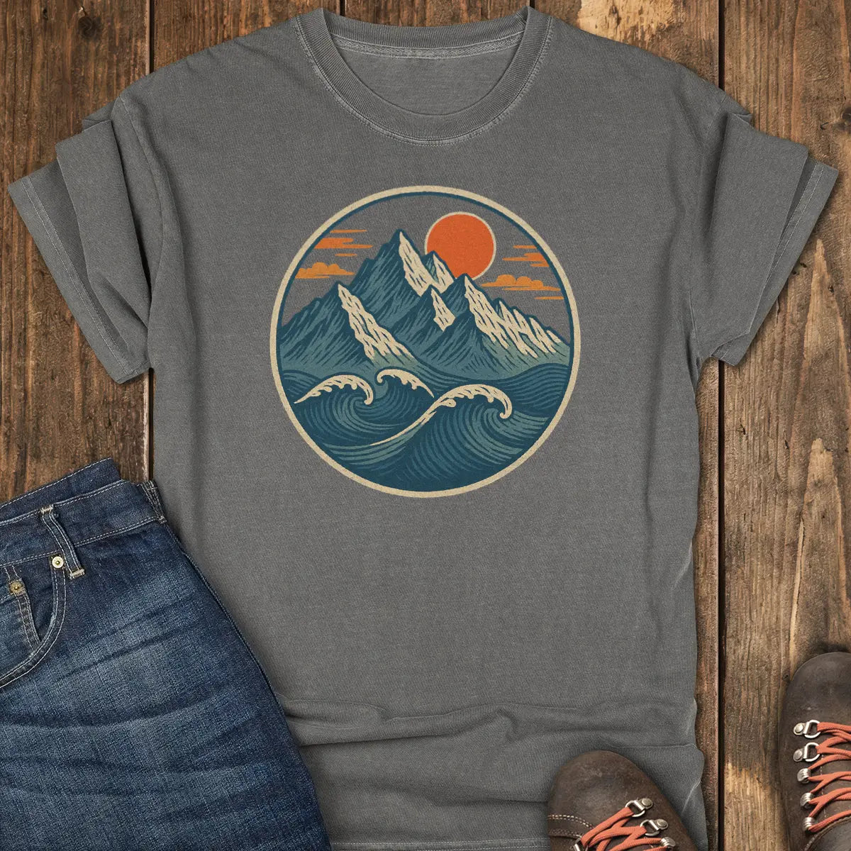 Summit Tide Tee - Pepper