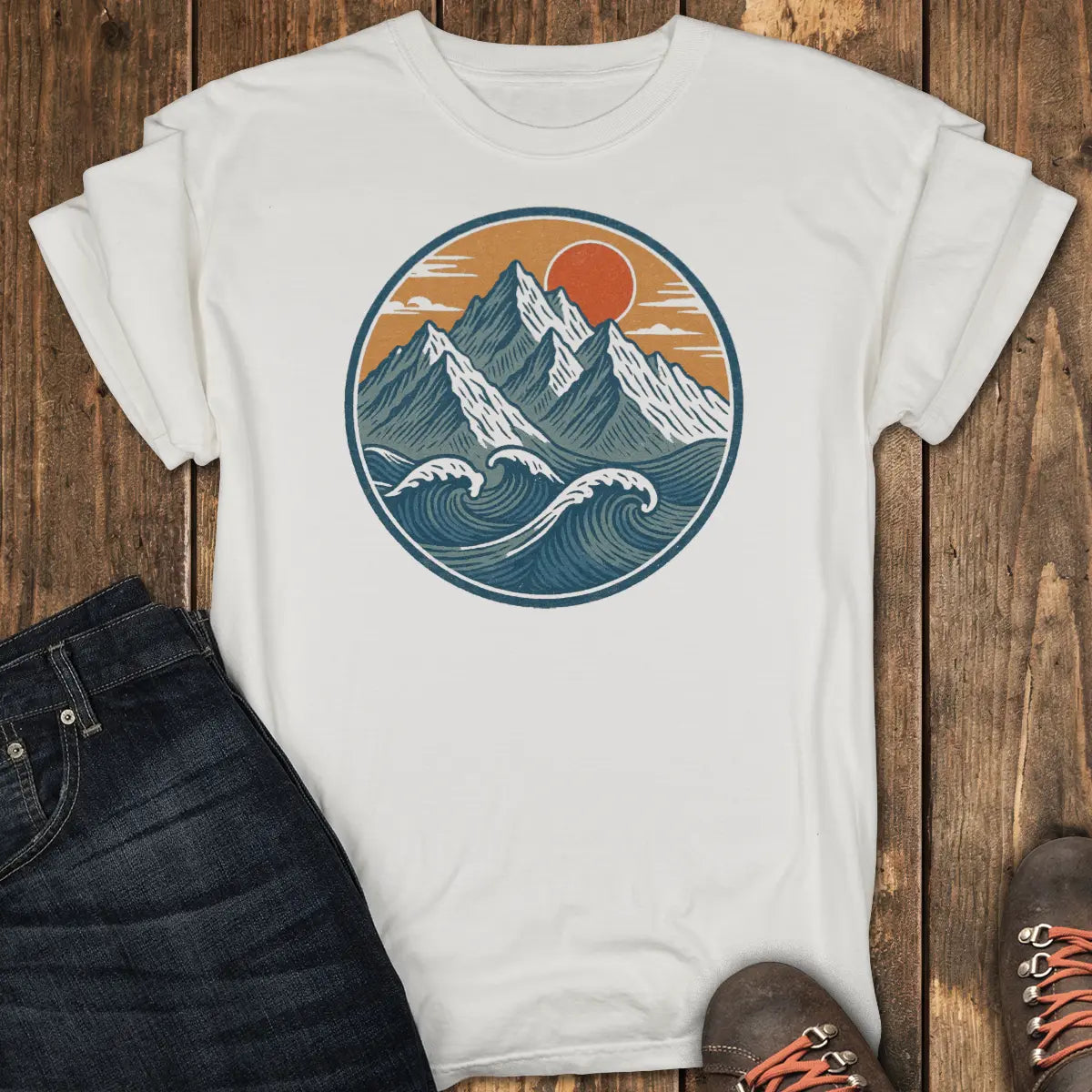 Summit Tide Tee - White