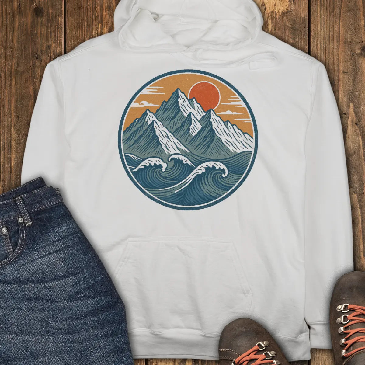 Summit Tide Hoodie - White