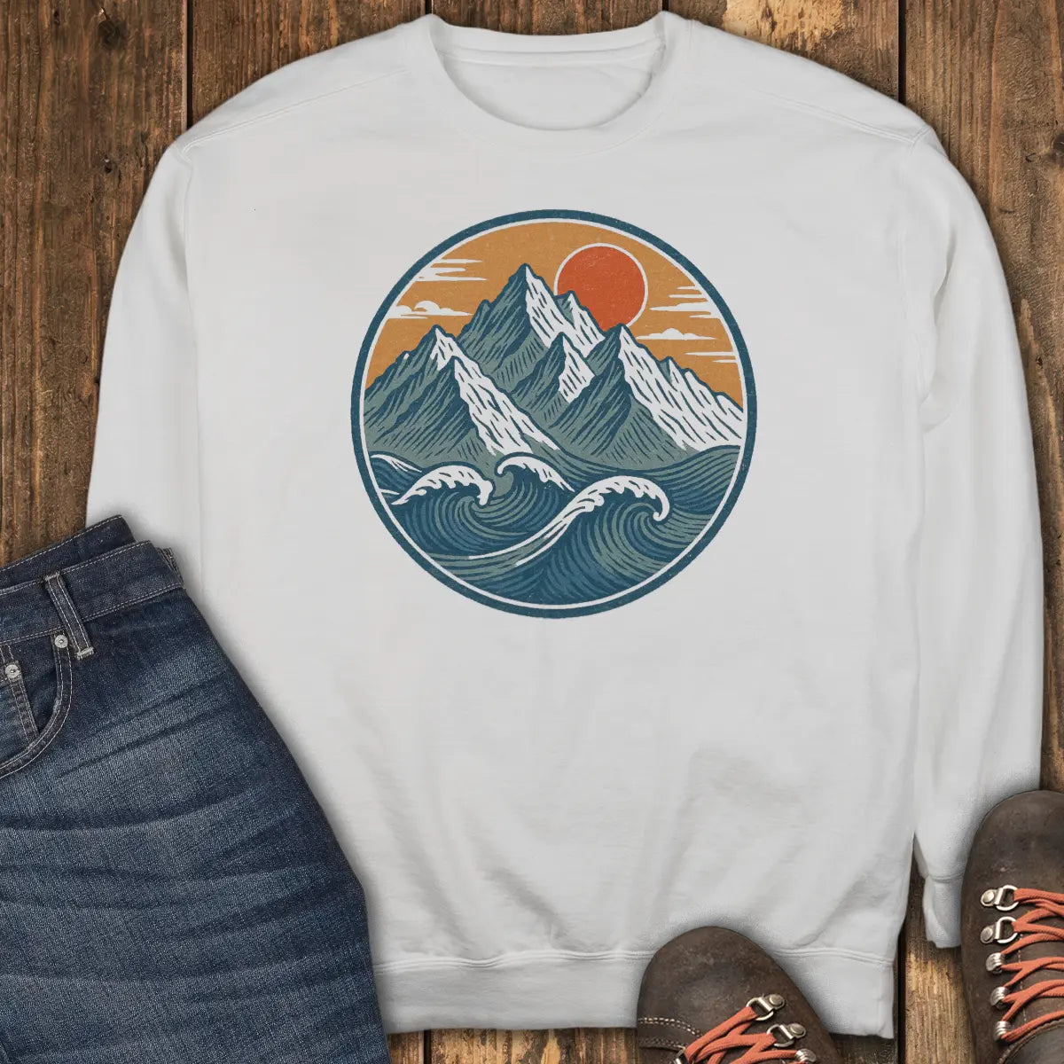 Summit Tide Sweatshirt - White
