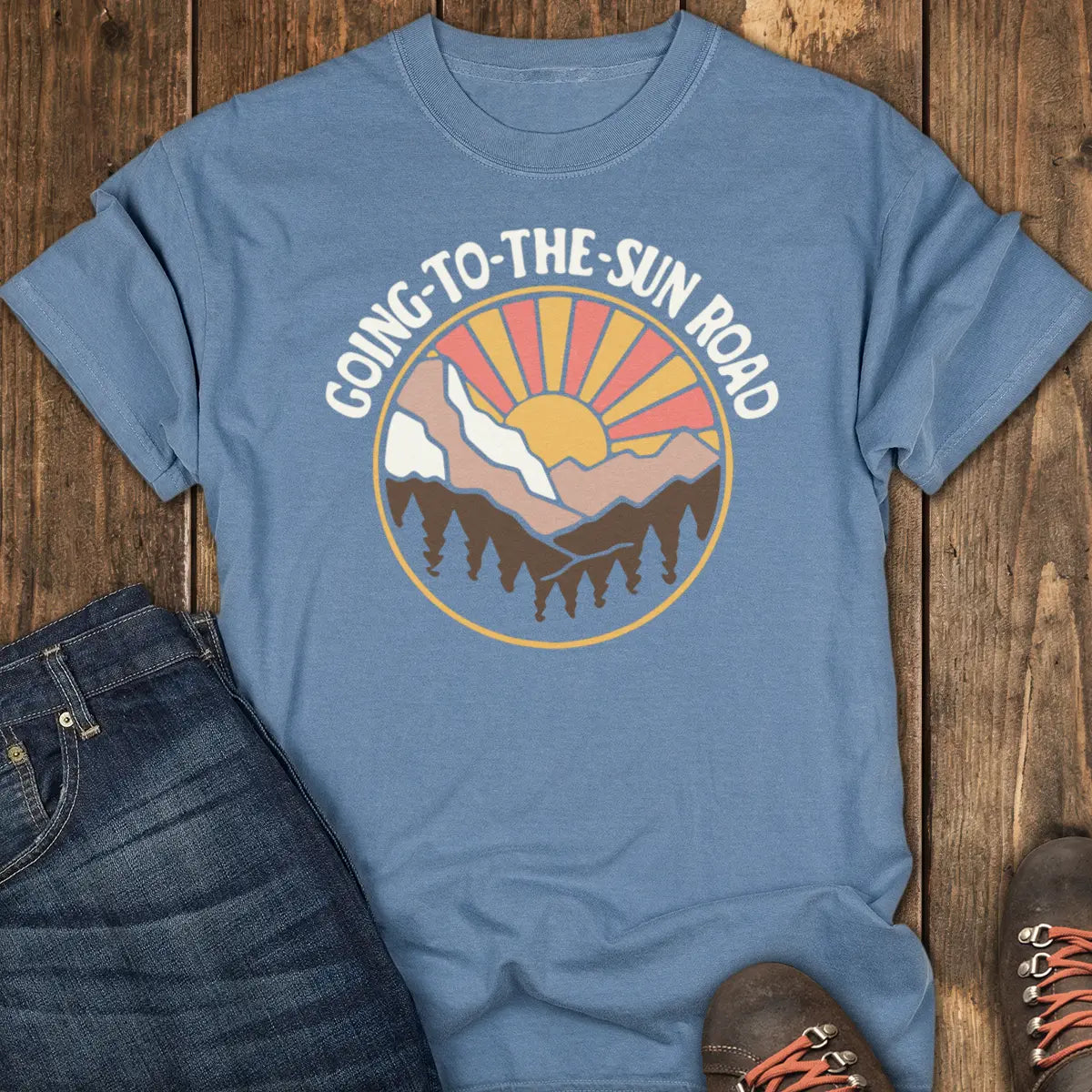 Sun Highway Tee - Blue Jean
