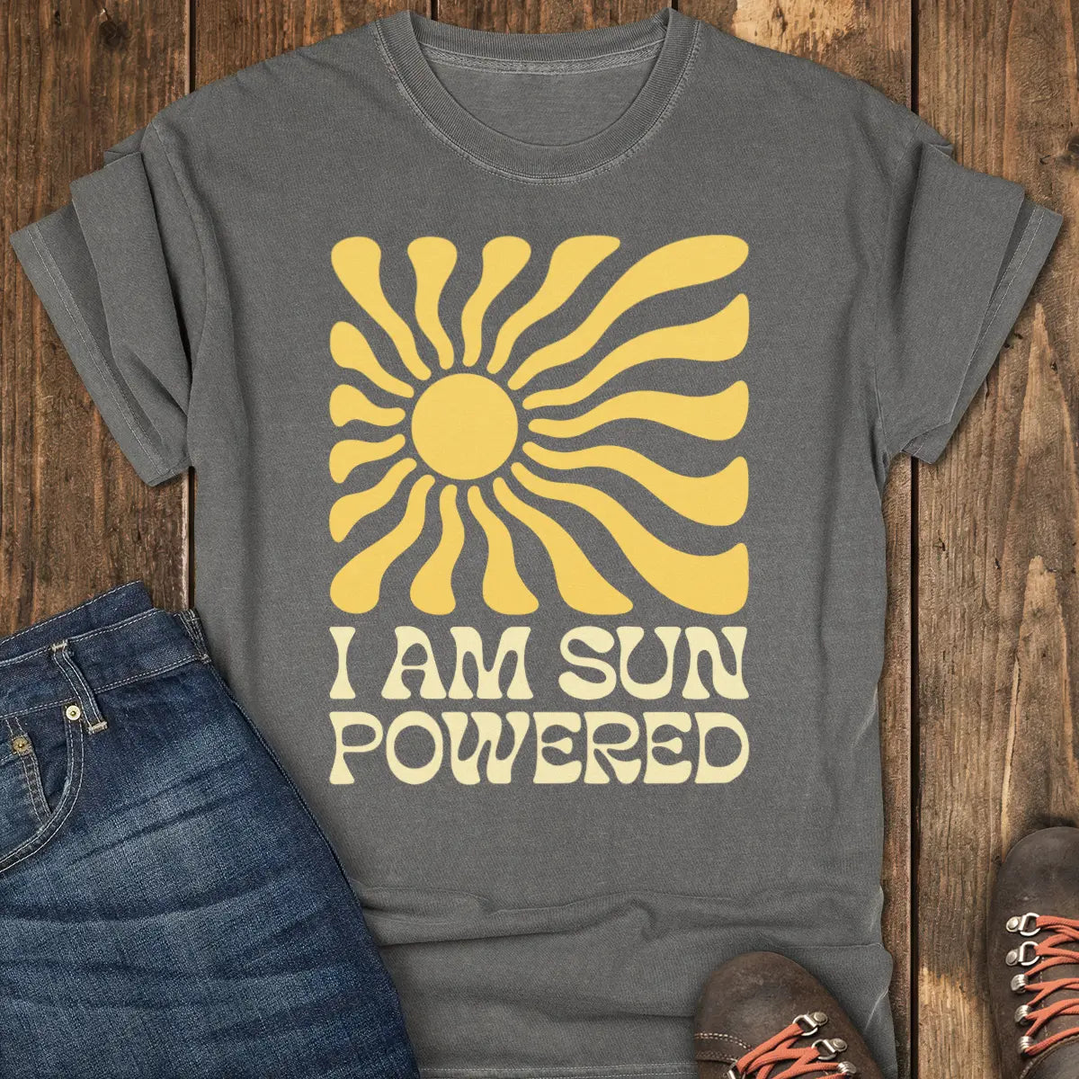 Sun Powered Tee - Pepper