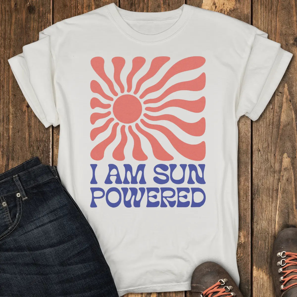 Sun Powered Tee - White