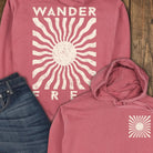 Sunburst Hoodie - Crimson