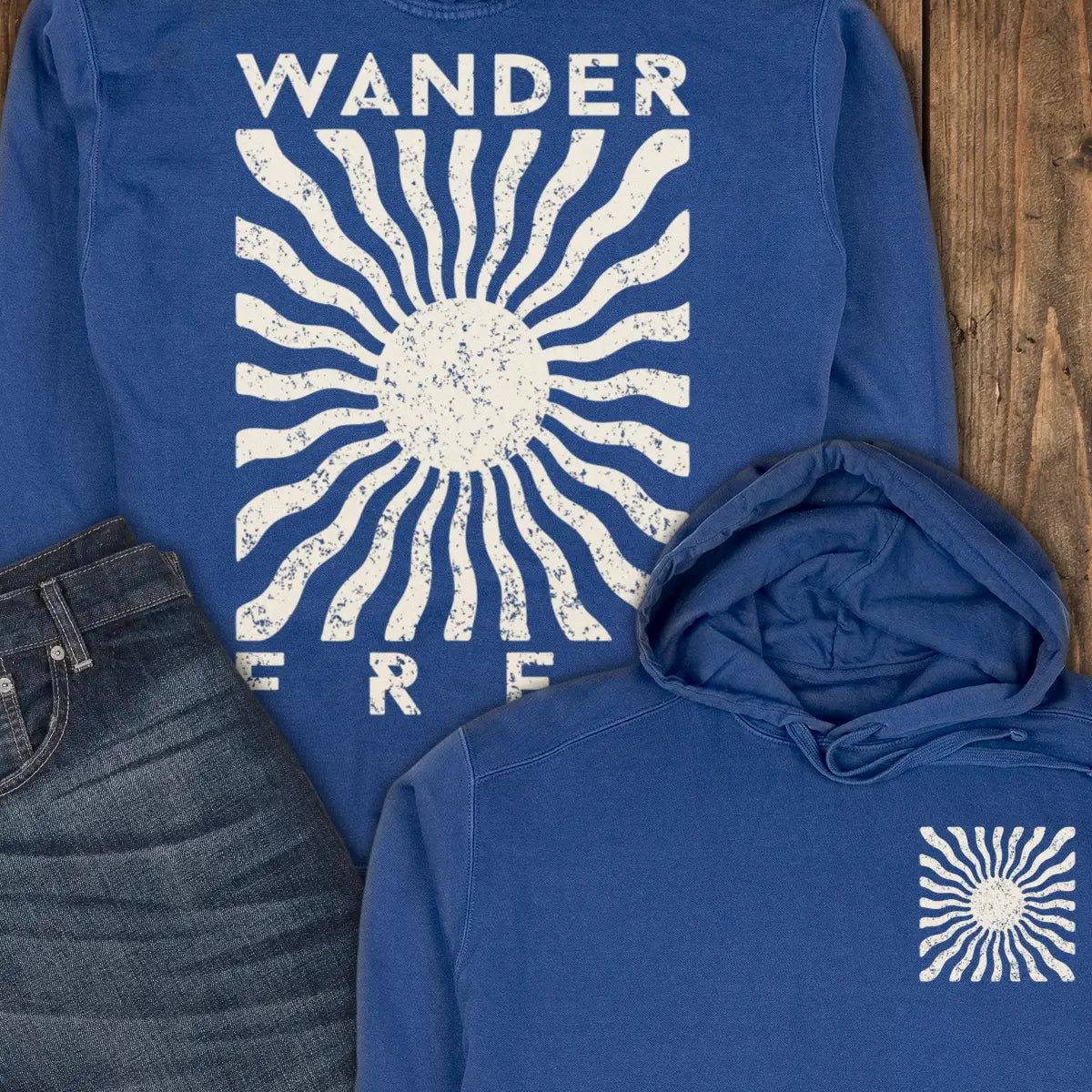 Sunburst Hoodie - True Navy