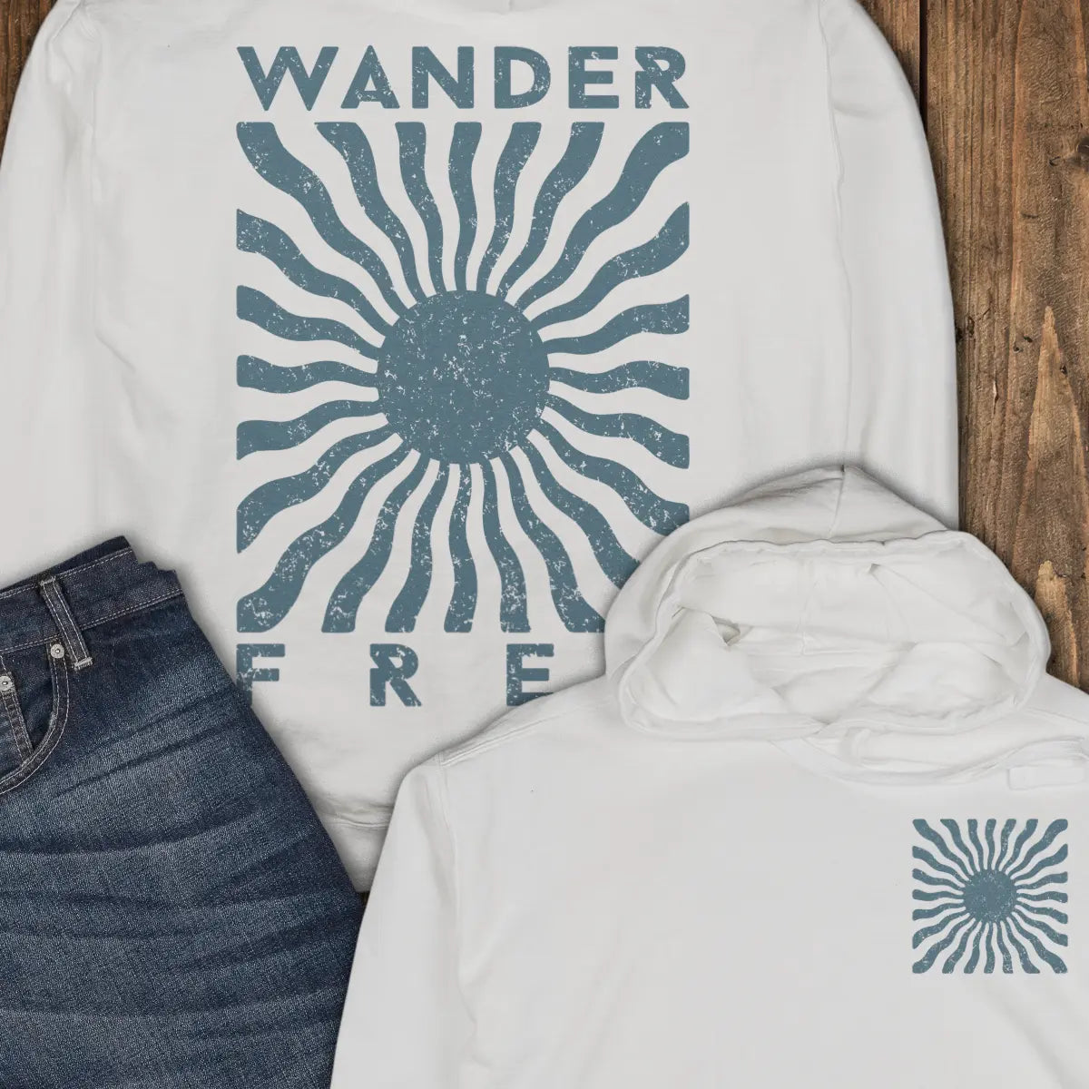 Sunburst Hoodie - White