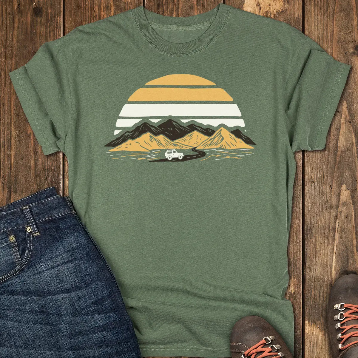 Sundown Trail Tee - Moss