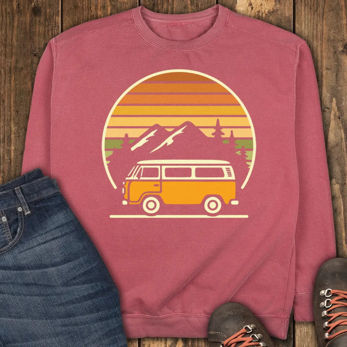 Sunset Cruiser Sweatshirt - Crimson