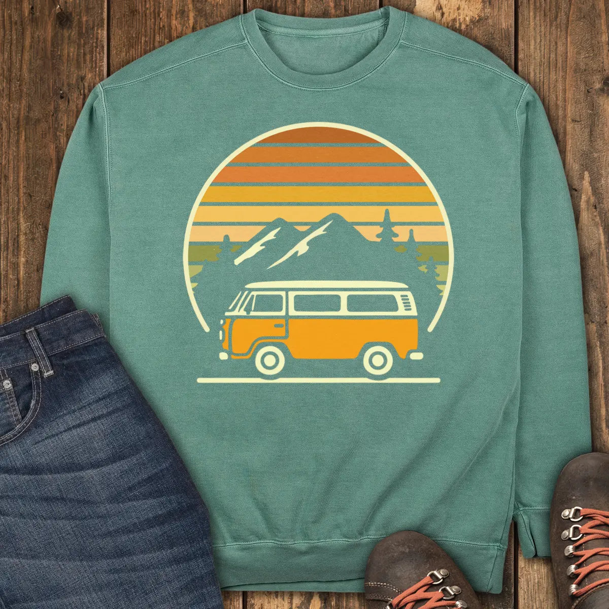 Sunset Cruiser Sweatshirt - Light Green