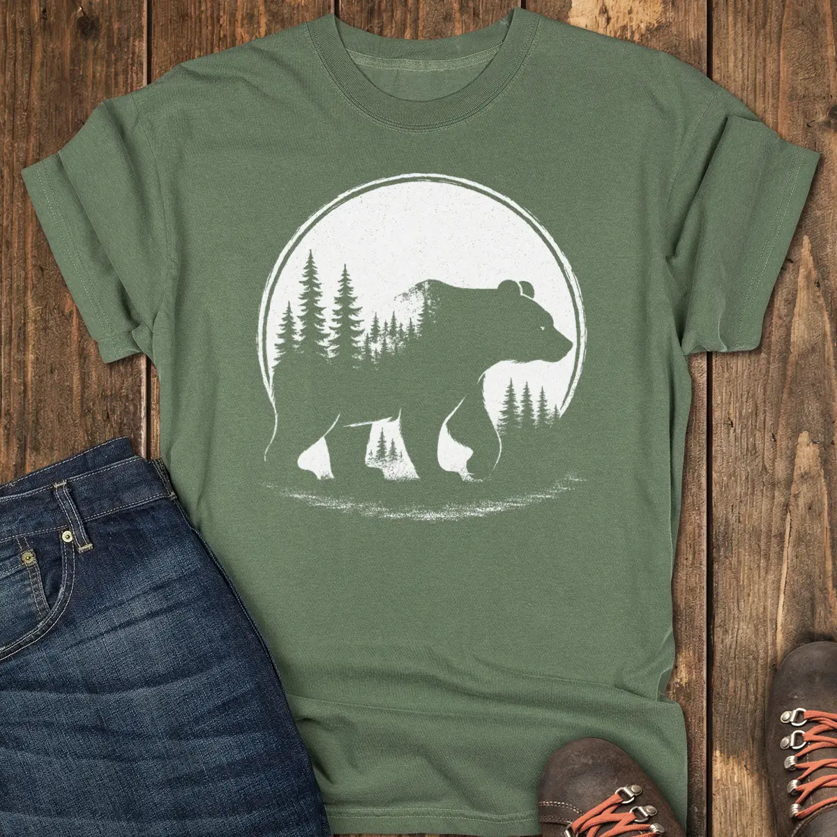 Sunset Stroll Tee - Moss