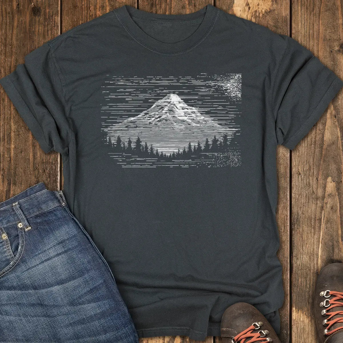 TV Static Tee - Black