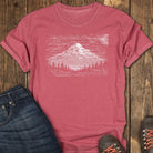 TV Static Tee - Crimson