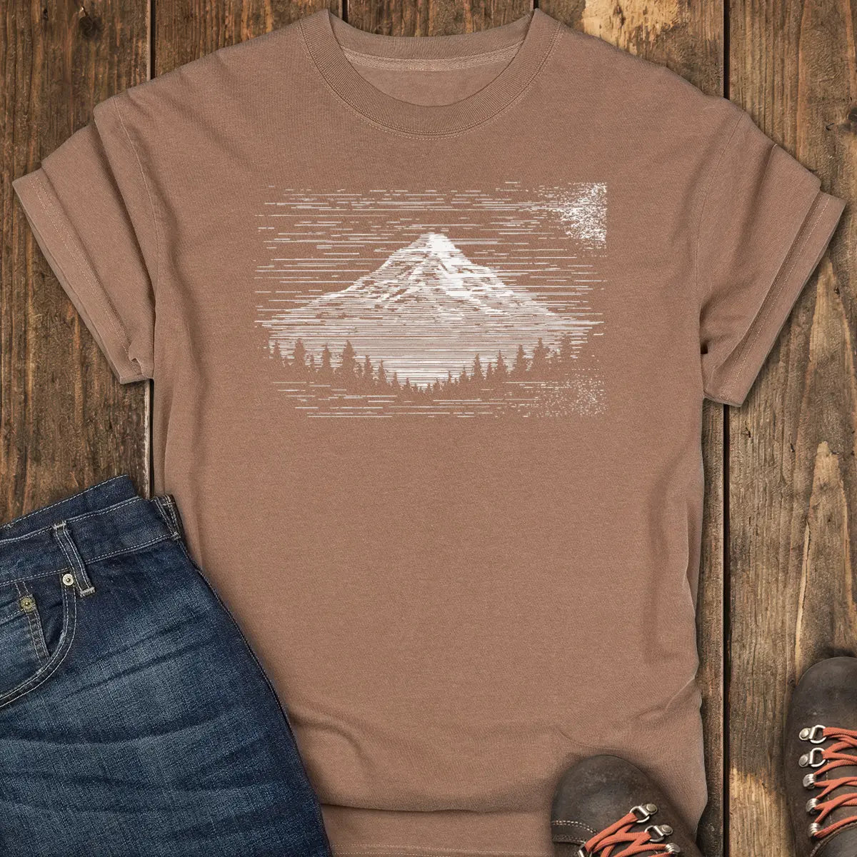 TV Static Tee - Espresso