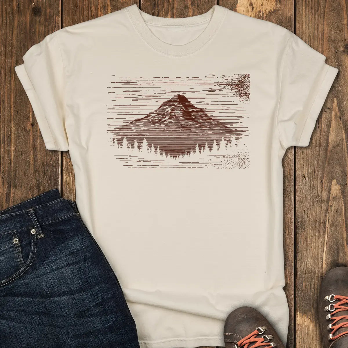 TV Static Tee - Ivory