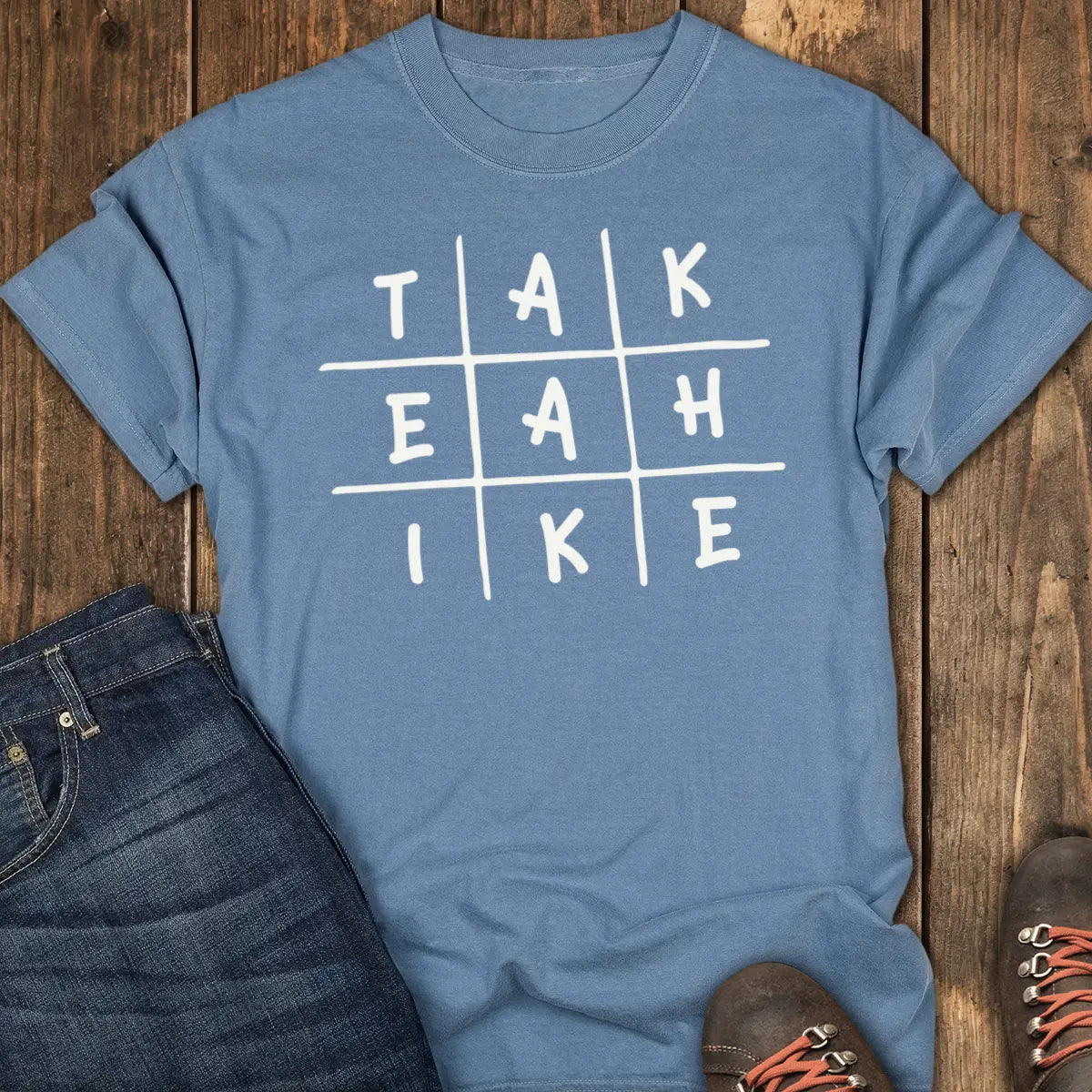 Take A Hike Tee - Blue Jean