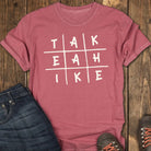 Take A Hike Tee - Crimson