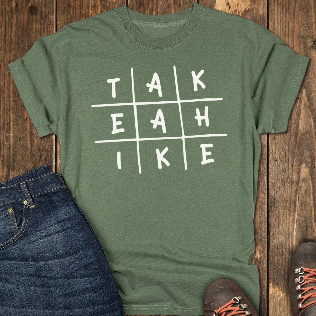 Take A Hike Tee - Moss