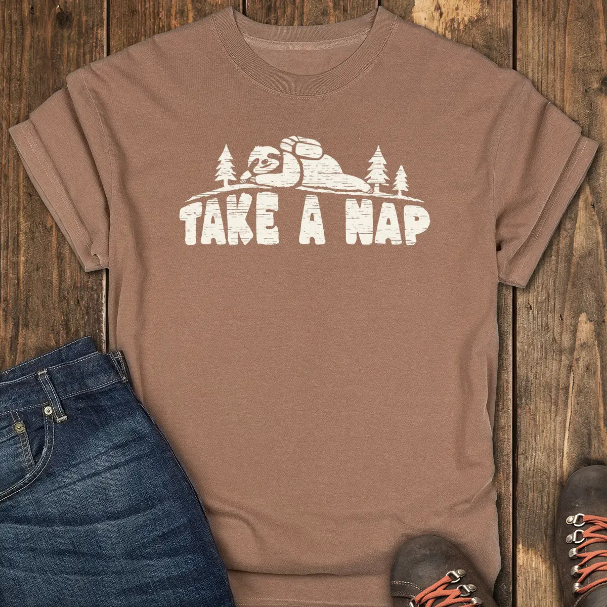 Take A Nap Tee - Espresso