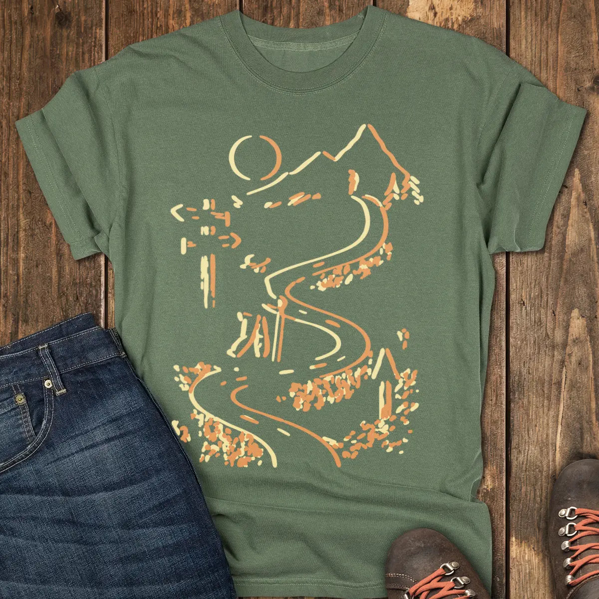 Take a Walk Tee - Moss