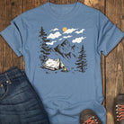Tent Life, No Trail Tee - Blue Jean