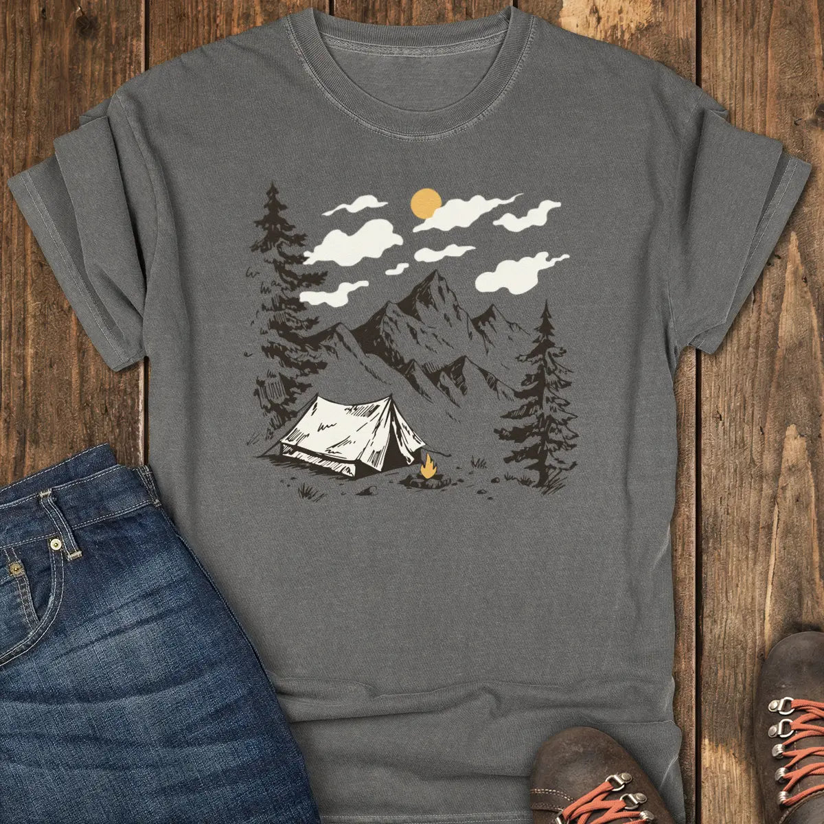 Tent Life, No Trail Tee - Pepper
