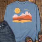 Terracotta Sky Sweatshirt - Blue Jean