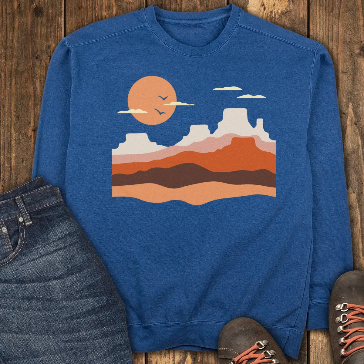 Terracotta Sky Sweatshirt - True Navy