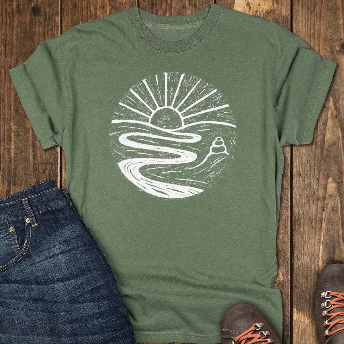 The Cairn Tee - Moss
