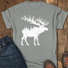The Forest Moose Tee - Grey