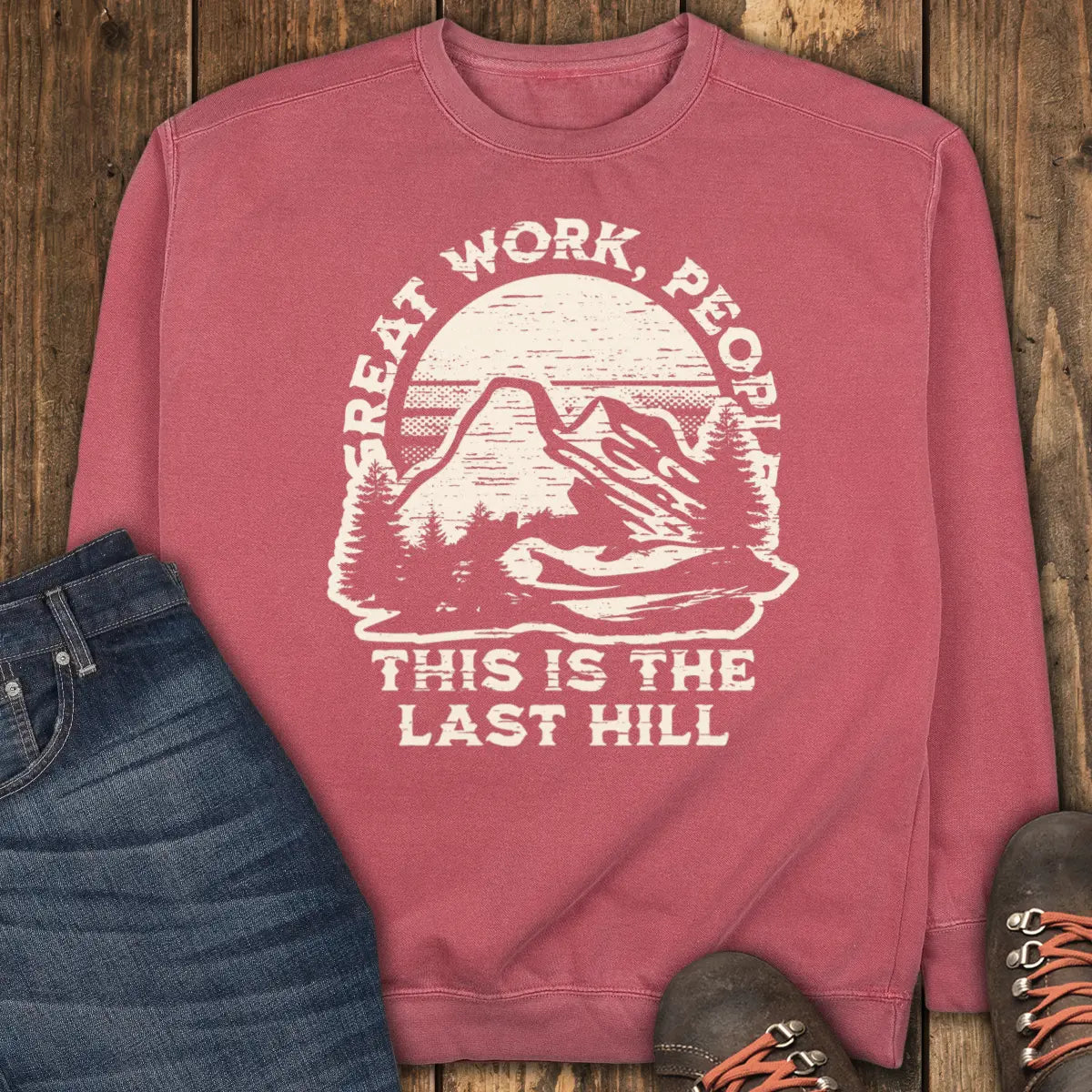 The Last One Sweatshirt - Crimson