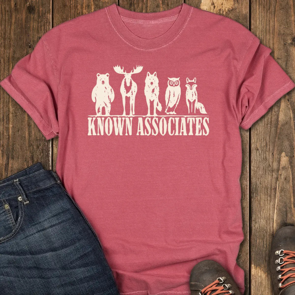The Locals Tee - Crimson