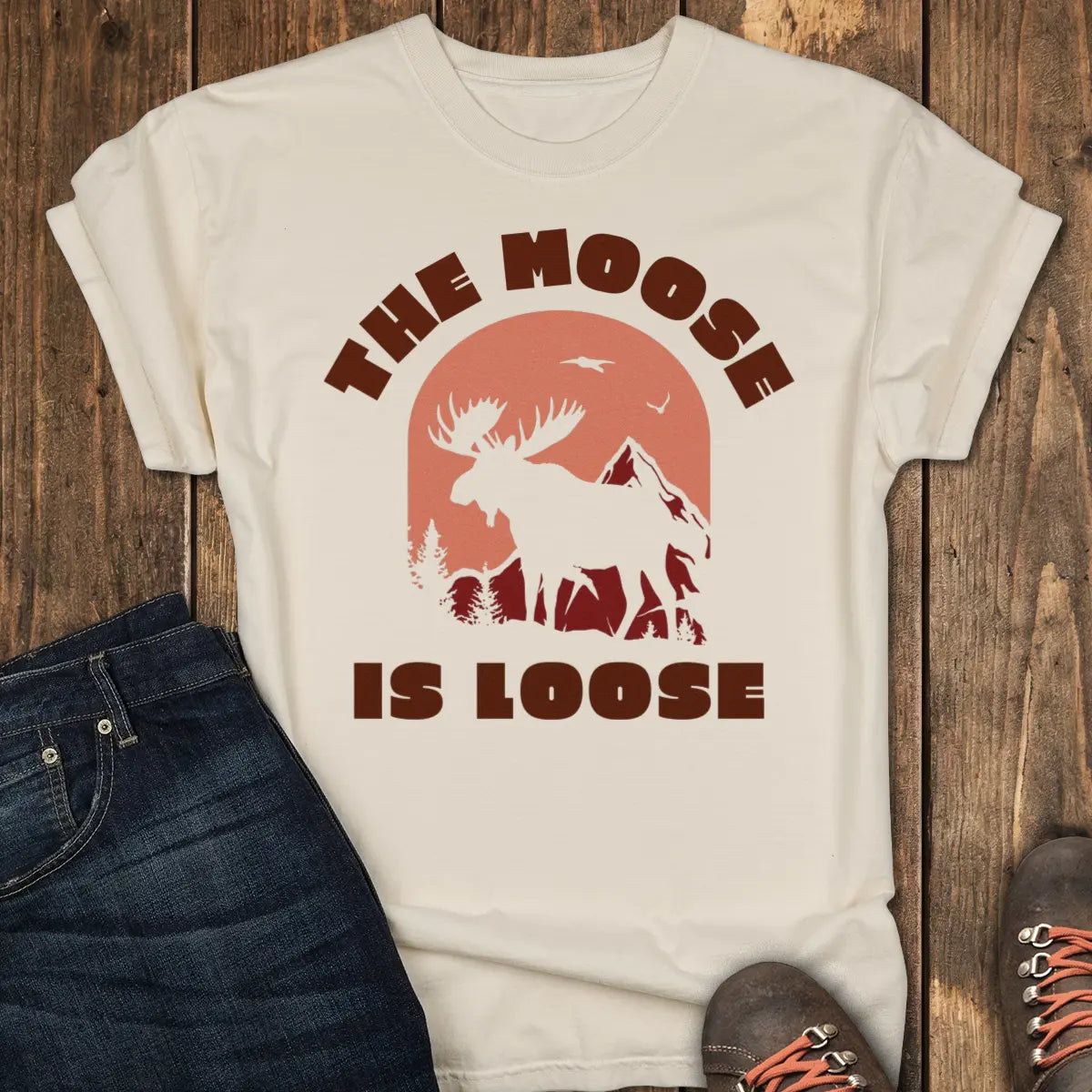 The Loose Moose Tee - Ivory