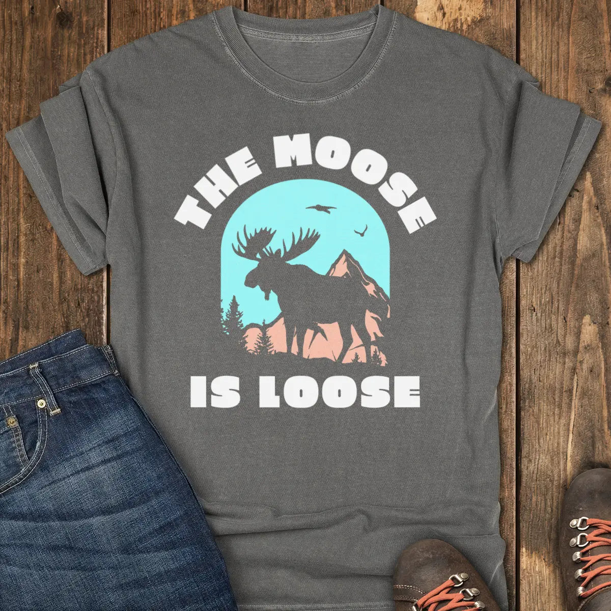 The Loose Moose Tee - Pepper