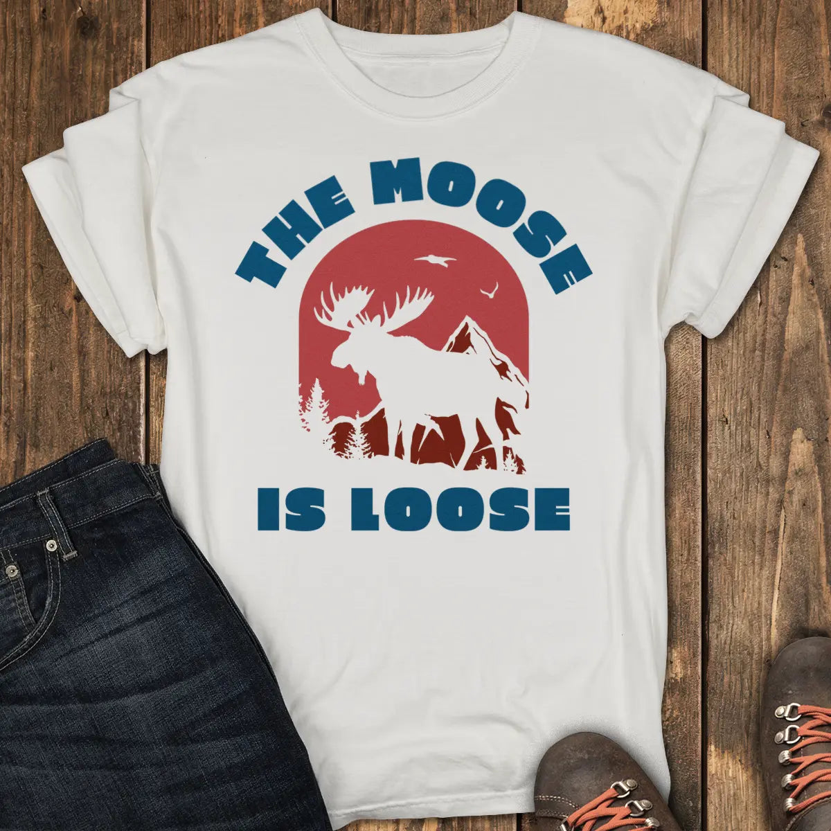 The Loose Moose Tee - White