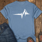 The Mountain Heartbeat Tee - Blue Jean