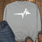 The Mountain Heartbeat Sweatshirt - Grey