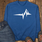 The Mountain Heartbeat Sweatshirt - True Navy