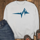 The Mountain Heartbeat Sweatshirt - White