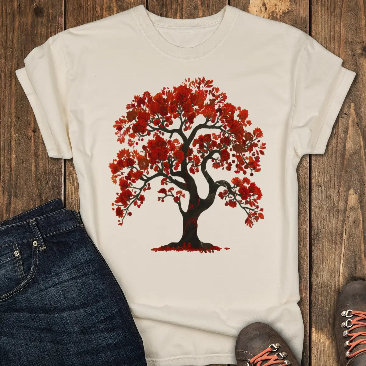 The Red Oak Tee - Ivory