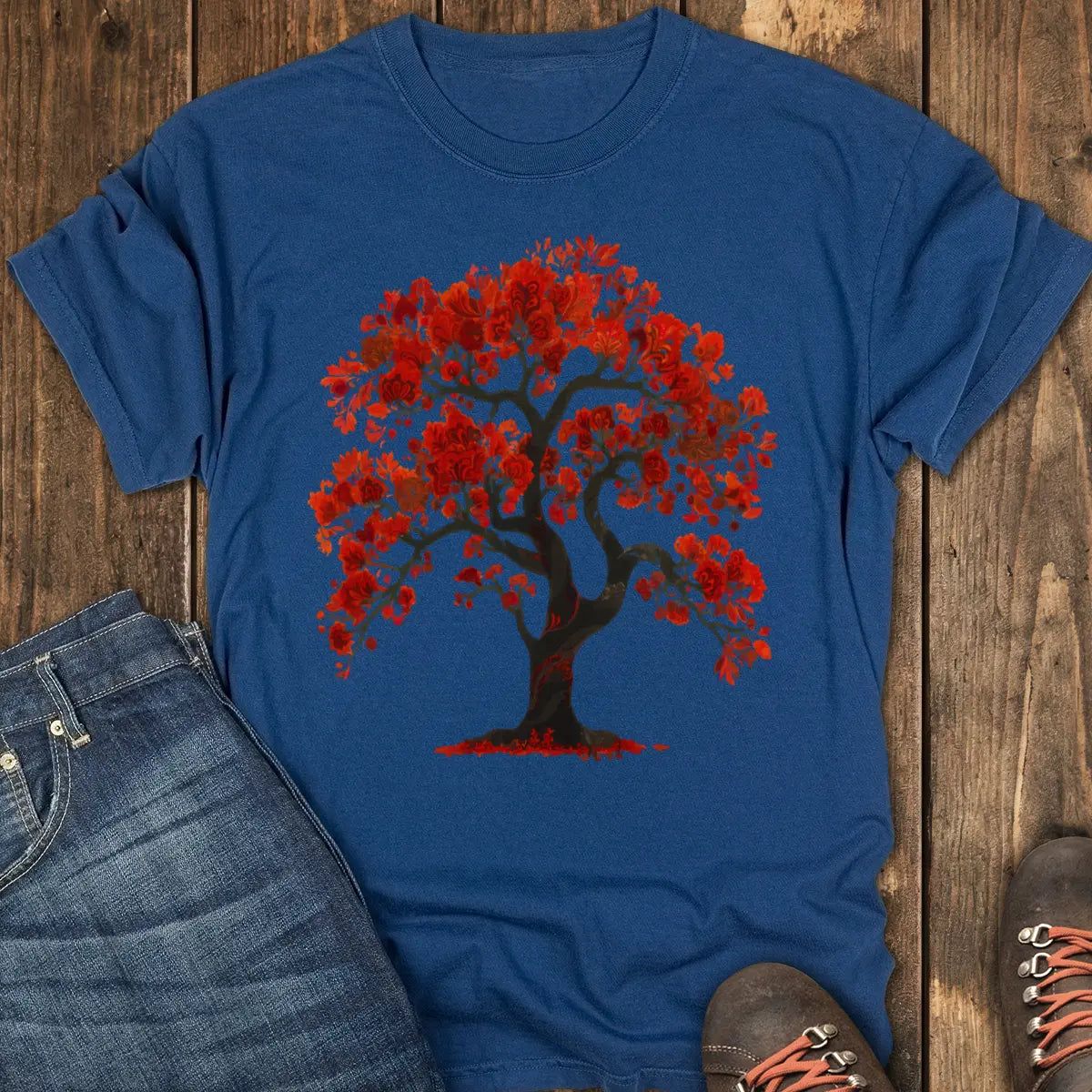 The Red Oak Tee - Navy