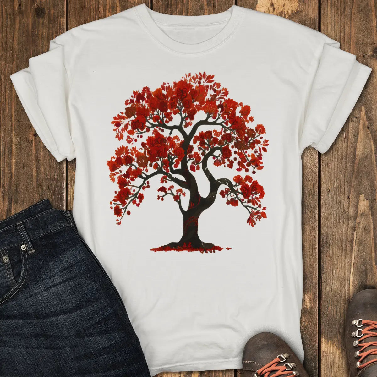The Red Oak Tee - White