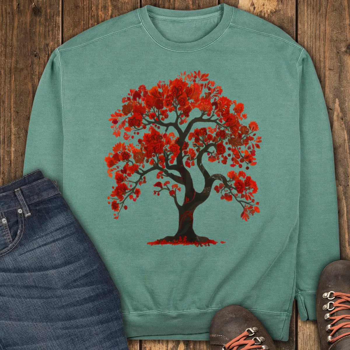 The Red Oak Sweatshirt - Light Green