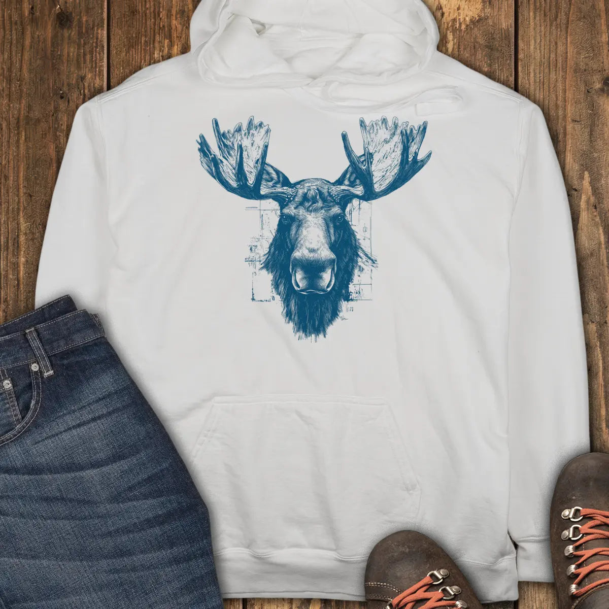 The Silent Trekker Hoodie - White