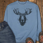 The Silent Trekker Sweatshirt - Blue Jean