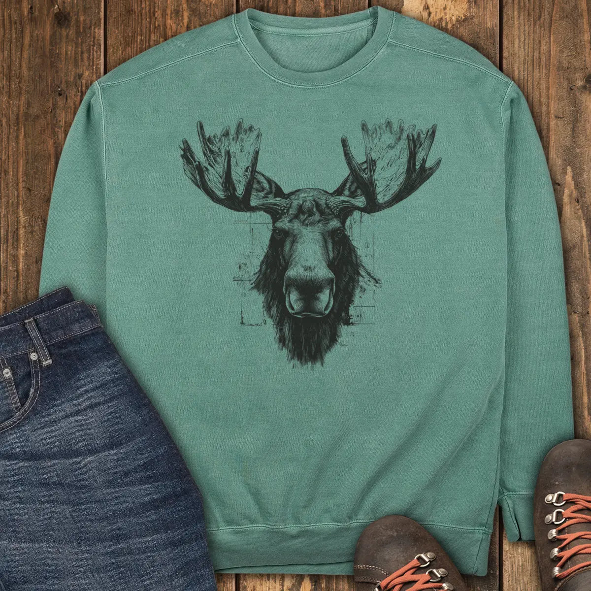 The Silent Trekker Sweatshirt - Light Green