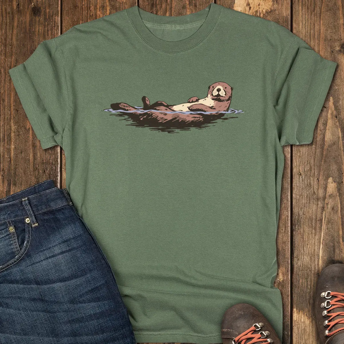 The Unbothered Tee - Moss