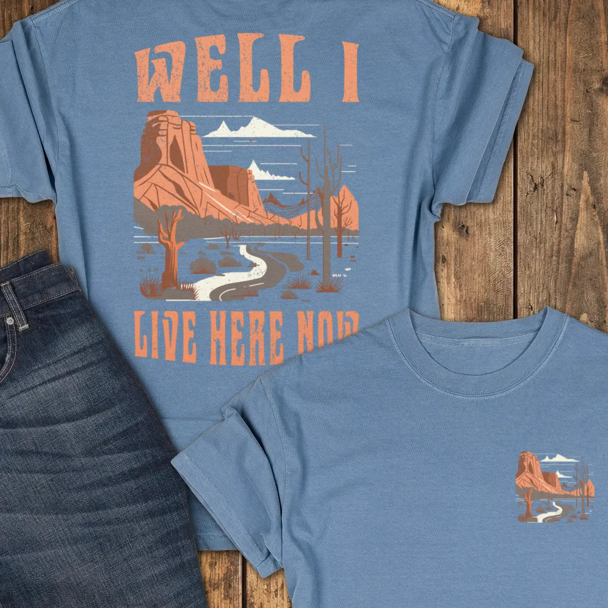 This Is Home Tee - Blue Jean