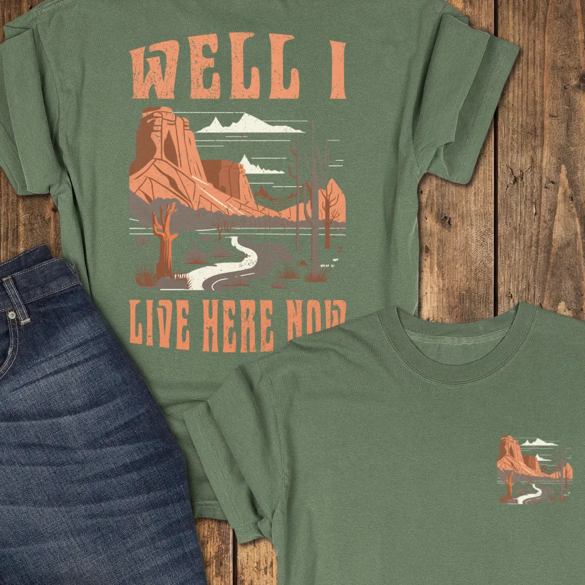 This Is Home Tee - Moss