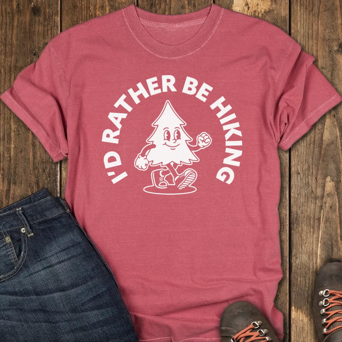 Time Well Spent Tee - Crimson